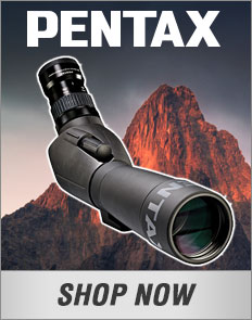 Pentax (displays black spotting scope)